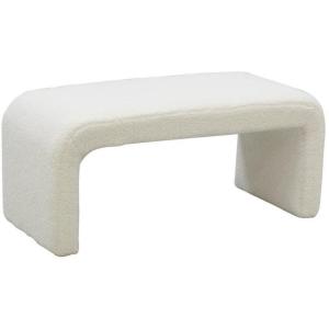 Banc bouclette blanc