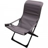 Chaise longue fiesta métal anthracite