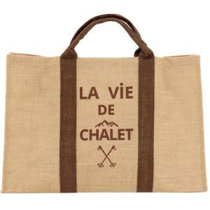 Sac à buche jute chalet