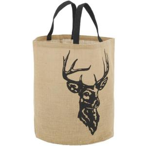 Sac jute cylindrique tête de cerf