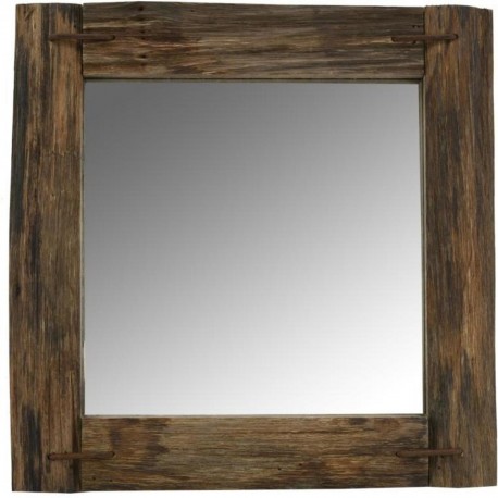 Miroir bois rustique