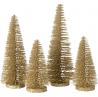 Boite 4 petits sapin paillettes