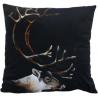 Coussin cerf elegant suédine