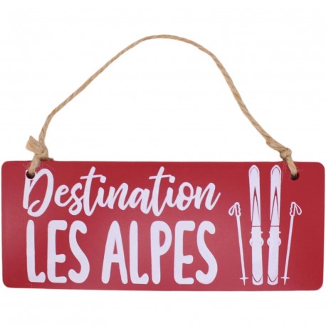 Pancarte destination les alpes