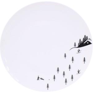 Assiette plate skiing