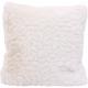 Coussin fausse fourrure galet