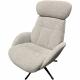 Ensemble fauteuil relax pivotant et repose pied