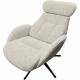 Ensemble fauteuil relax pivotant et repose pied