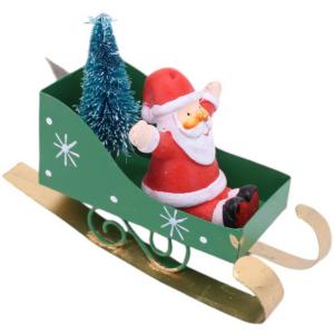 Mini luge deco pere noel