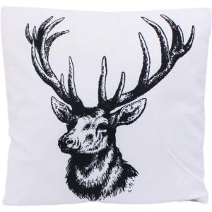 Coussin tête de cerf dessin