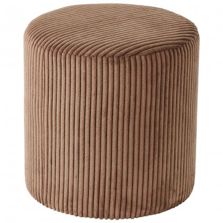 Pouf velours cotelé