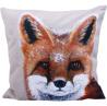 Coussin renard suédine