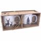 Set de 2 mugs cerf/sapin 280ml