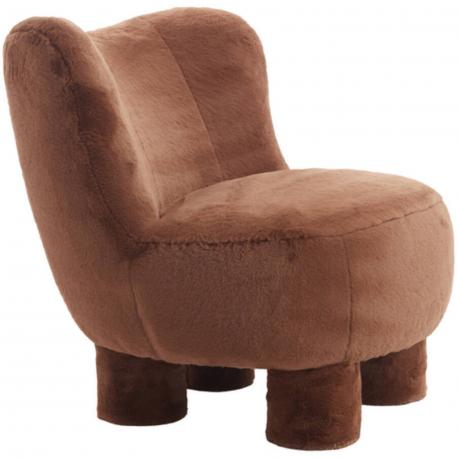 Fauteuil kamovu fausse fourrure